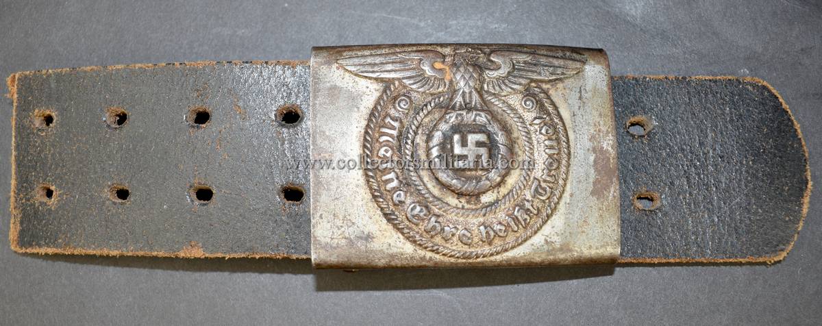 A Late Cutoff SS Belt And Buckle